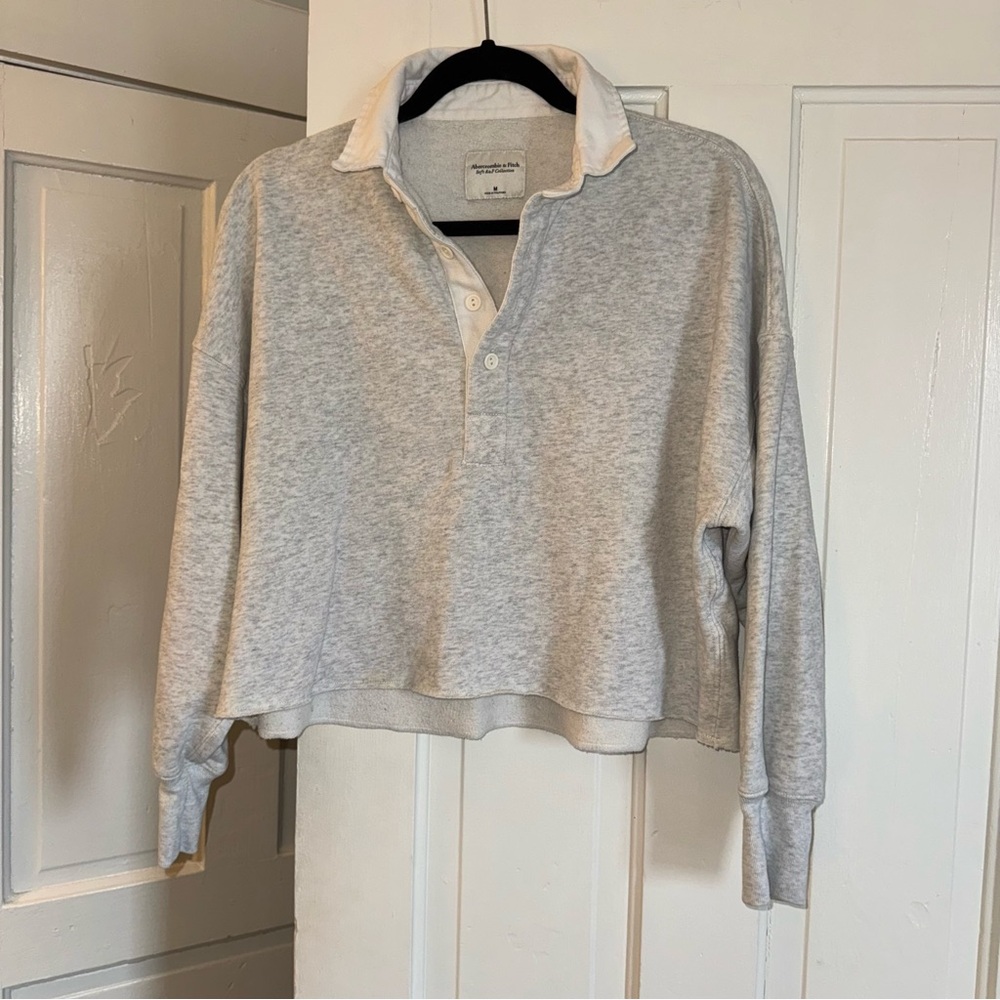 A&F Long Sleeve Polo Sweater